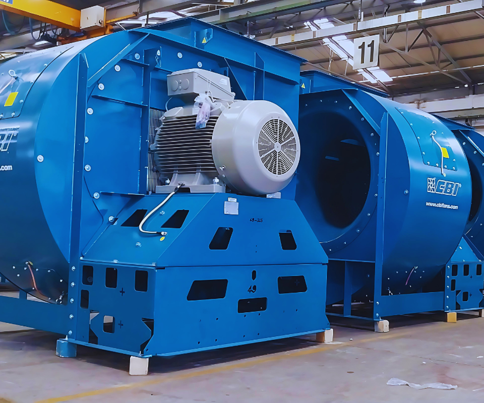 Installation optimisée de ventilateurs industriels